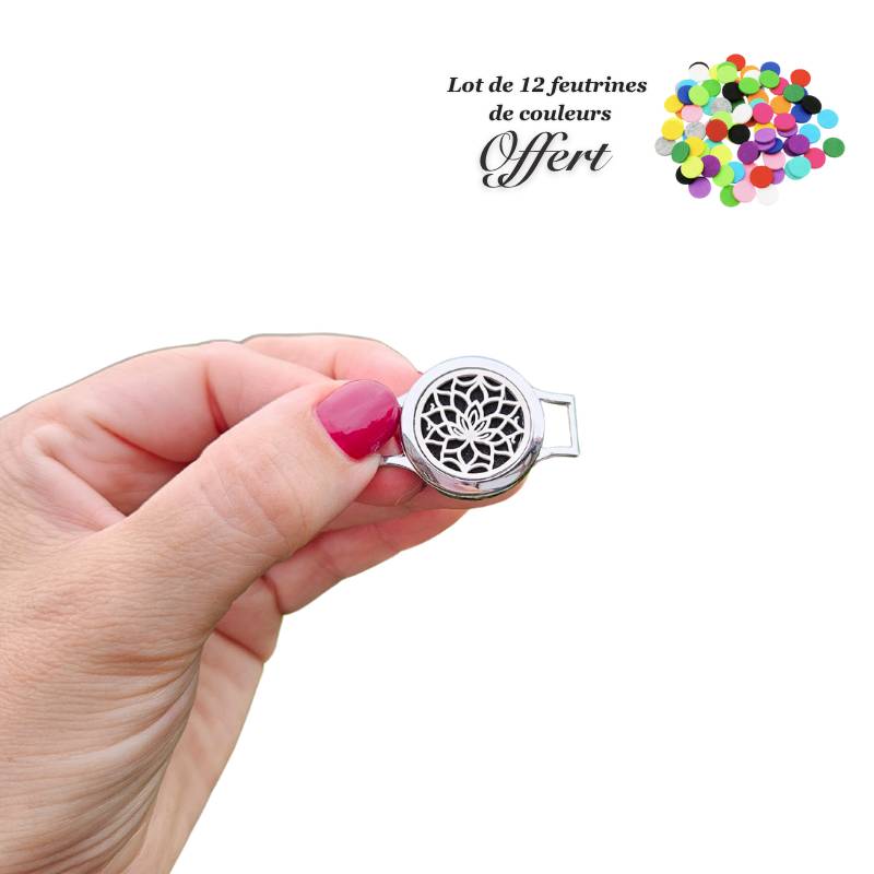 Médailon diffuseur "Lotus intérieur" – paix et harmonie en bijou