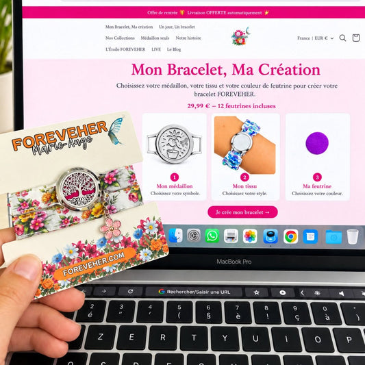 Nouveau : créez votre bracelet diffuseur de parfum avec le configurateur FOREVEHER