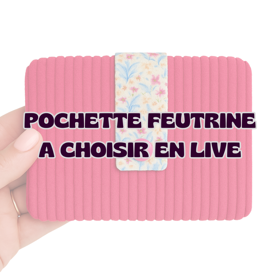 LIVE - Pochette de rangement feutrines