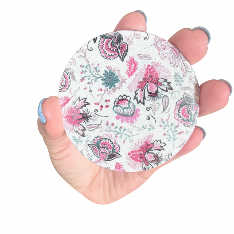 Miroir FOREVEHER en tissu popeline fleurie Lille – reflet de douceur et de charme