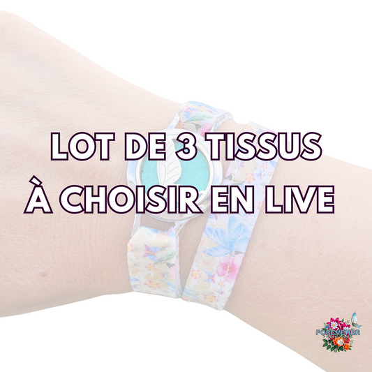 Lot de 3 tissus à composer en LIVE (3ᵉ offert)